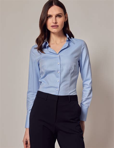 women's blue designer shirts.